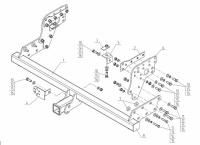 Фаркоп AvtoS на Мицубиси Л200 2006-, арт:MI 29