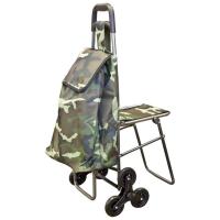 Сумка-тележка с тройным колесом Рыжий кот C302, 38.5 л, 55х35х20, арт:ST.093535