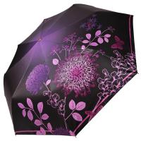 Зонт женский автоматический Три Слона, цветы, фиолетовый, арт:L3851-C-5