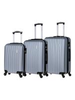 Комплект чемоданов L'Case Krabi (XS, M, L) серый, 3 шт., арт:Ch1156