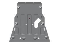 Защита картера Sheriff для Ленд Ровер Дискавери 5 2017-2024, модель №1, алюминий 4мм, арт:04.3417