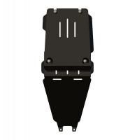 Защита КПП и РК Sheriff для Порше Кайен 2002-2010, модель №2, сталь 2,5мм, арт:35.1541 Защита КПП и РК Sheriff для Порше Кайен 2002-2010, модель №2, сталь 2,5мм, арт:35.1541