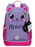 Школьный рюкзак GRIZZLY RG-563-10, лаванда - фуксия, 28х38х18