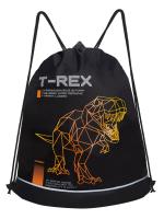 Мешок для обуви GRIZZLY OM-51-117, черный - оранжевый, 38х50х11