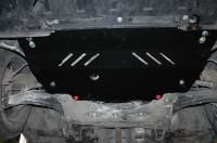 Защита картера и КПП Sheriff на Рено Сценик 2003-2009, модель №2, сталь 2мм, арт:18.1735