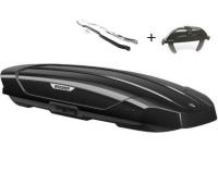 Автобокс Broomer Venture LS, 450 л, 213x89x36, черный глянец, крабы + усилитель, арт:BR.02.129.04