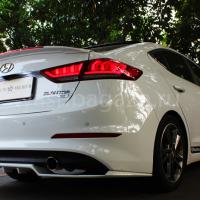 Задние фонари Хендай Элантра 2016-2019, модель №1, комплект:Л+П, красные, бегущий поворотник, арт:MF-TL-000382