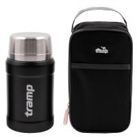 Термос с широким горлом Tramp 0.8 л, черный, артикул:TRC-132-черный