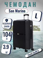 Чемодан большой L'Case San Marino (L) черный, 74х47.5х29.5, арт:Ch1353 Чемодан большой L'Case San Marino (L) черный, 74х47.5х29.5, арт:Ch1353