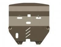 Защита картера и КПП Sheriff на Ниссан Теана 2003-2008, модель №2, алюминий 5мм, арт:15.0977