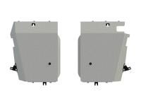 Защита бензобака Sheriff на Джили Эмгранд Х7 2018-2022, алюминий 4мм, арт:28.4281 Алюминий