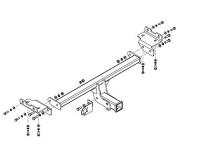 Фаркоп AvtoS на Хендай ix35 2010-2015, арт:HY 22B