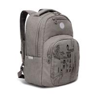 Рюкзак GRIZZLY RD-241-1 серый, 27,5х43х16
