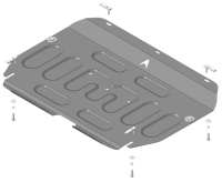 Защита картера и КПП Motodor для Джак J7 2020-2024, сталь 1.5мм, арт:MO.58301
