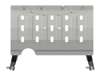 Защита выхлопной системы Sheriff на Джип Вранглер 2018-2024, модель №8, алюминий 4мм, арт:04.3996