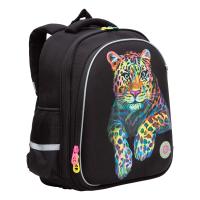 Школьный ранец GRIZZLY RAz-386-5 черный, 28х36х20