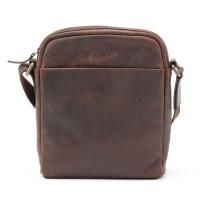 Сумка через плечо Klondike 1896 DIGGER «Jake» 4,1л темно-коричневый 26x22x7 см, арт:KD1047-03