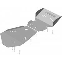 Комплект защиты Motodor для Тойота Ленд Крузер 100 1998-2007, сталь 3мм, арт:MO.12512
