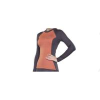 Футболка женская с длинным рукавом Tramp Trekking, оранжевая, S, арт:TRUL-006T-1-оранжевый