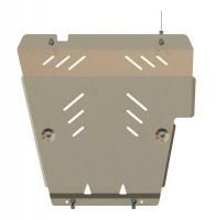 Защита картера и КПП Sheriff на Ниссан Ноут 2005-2013, модель №1, алюминий 5мм, арт:15.1684