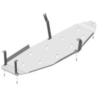 Защита топливного бака Motodor для Мицубиси Паджеро IV 2006-2020, алюминий 5мм, арт:MO.31325