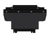 Защита радиатора Sheriff на Ниссан Навара 2015-2018, модель №4, сталь 2,5мм, арт:15.3161