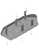 Защита трубок кондиционера Motodor для Фольксваген Каравелла 6.1 2020-2024, сталь 2мм, арт:MO.72704-3