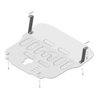 Защита картера и КПП Motodor для Хендай Палисад 2020-2024, алюминий 5мм, арт:MO.30904 Защита картера и КПП Motodor для Хендай Палисад 2020-2024, алюминий 5мм, арт:MO.30904