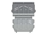 Защита картера Sheriff для Мицубиси Паджеро Спорт 3 2016-2020, модель №18, алюминий 4мм, арт:14.3001