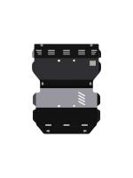 Защита картера и радиатора Sheriff для Мицубиси Паджеро Спорт 3 2016-2024, модель №1, сталь 3мм, арт:14.2960 V2-1