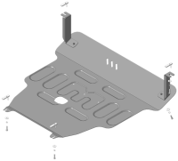 Защита картера и КПП Motodor для Чанган CS35 Плюс 2018-2023, сталь 2мм, арт:MO.77201