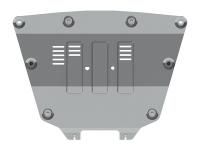 Защита картера и КПП Sheriff для Лада Веста 2015-2024, модель №5, алюминий 4мм, арт:27.4201