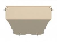 Защита картера Sheriff на Ауди А4 Б8 2007-2011, модель №2, алюминий 5мм, арт:02.1381