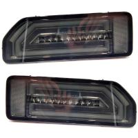 Задние фонари Сузуки Джимни 2018-2022, модель №4, комплект:Л+П, тонированные, бегущий поворотник, арт:MF-TL-000578