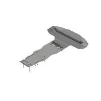 Защита радиатора, картера и КПП Motodor на Ауди Q7 для комплекта S-line 2006-2009, алюминий 5мм, арт:MO.30108