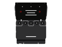 Защита картера Sheriff на Хавал Н9 2018-2024, модель №1, сталь 2,5мм, арт:28.4132