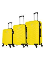 Комплект чемоданов L'Case New Delhi (XS, M, L) желтый, 3 шт., арт:Ch1227