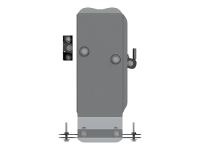 Защита редуктора Sheriff на Ауди Q7 2018-2024, модель №3, алюминиевый сплав 5 мм, арт:02.3791-1