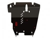 Защита картера и КПП Sheriff для Мицубиси Аутлендер 1 2003-2006, модель №2, сталь 3мм, арт:14.0735