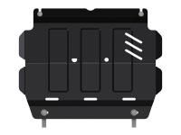 Защита картера (задняя часть) Sheriff для Мицубиси Л200 2006-2015, модель №2, сталь 3мм, арт:14.2469