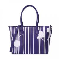 Сумка OrsOro DW-860 фиолетовый с белым, 34х26х15