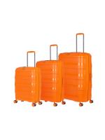 Комплект чемоданов L'Case MONACO (S, M, L) оранжевый, 3 шт., арт:Ch1035