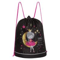 Мешок для обуви GRIZZLY OM-40-1 черный-фуксия, 38х50х11