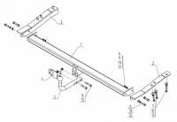 Фаркоп AvtoS на Тойота Сиенна 2011-, арт:TY 43