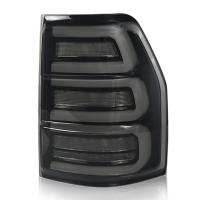 Задние фонари Мицубиси Паджеро 4 2006-2020 модель №4, комплект: Л+П, дымчатые, бегущий поворотник, арт:MF-TL-000286