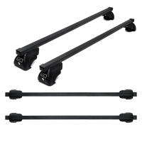 Багажник на крышу ED с замком прямоугольные дуги 1,25м на Инфинити ФХ 50 (с рейлингами) 2002-2013, арт:ED-0320