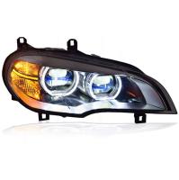 Передние фары БМВ Х5 Е70 2007-2014 V5 type, комплект:Л+П, полностью LED, ДХО, арт:MF-HL-000771