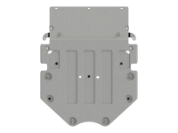 Защита картера и КПП Sheriff на Ауди А6 2018-2022, модель №1, алюминиевый сплав 4мм, арт:02.4081-1