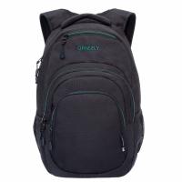 Рюкзак GRIZZLY RQ-003-31 черный-бирюзовый, 33х48х21 Рюкзак GRIZZLY RQ-003-31 черный-бирюзовый, 33х48х21