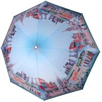 Зонт женский автоматический Три Слона, Ирландия, голубой, арт:L3840-А-1